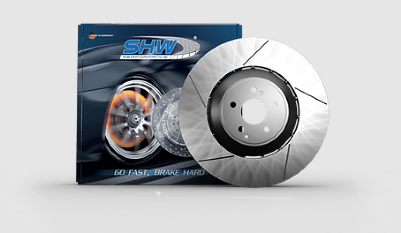 SHW 10-16 Porsche Panamera Turbo 4.8L w/o Ceramic Brakes Left Front Slotted Lightweight Brake Rotor