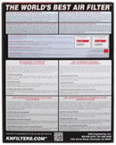 K&N Replacement Panel Air Filter for BMW 01-05 F650CS/07-11 G650