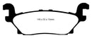 EBC 05-07 Hummer H3 3.5 Greenstuff Rear Brake Pads