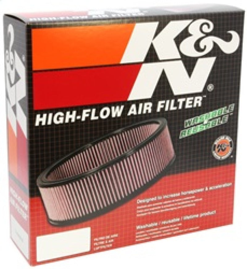 K&N Replacement Air Filter GM CARS V8, 1966-76