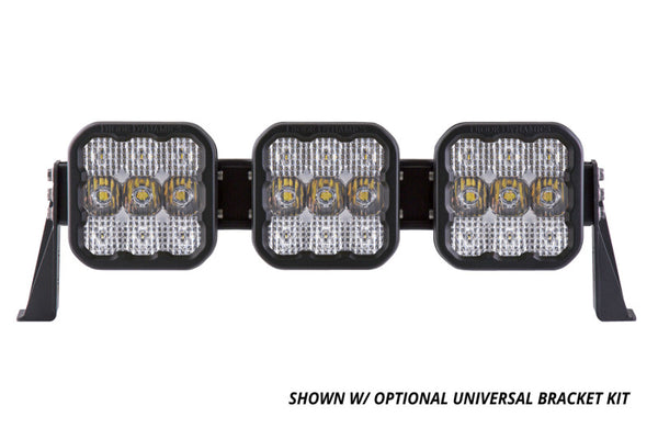 Diode Dynamics SS5 Sport Universal CrossLink 3-Pod Lightbar - White Driving
