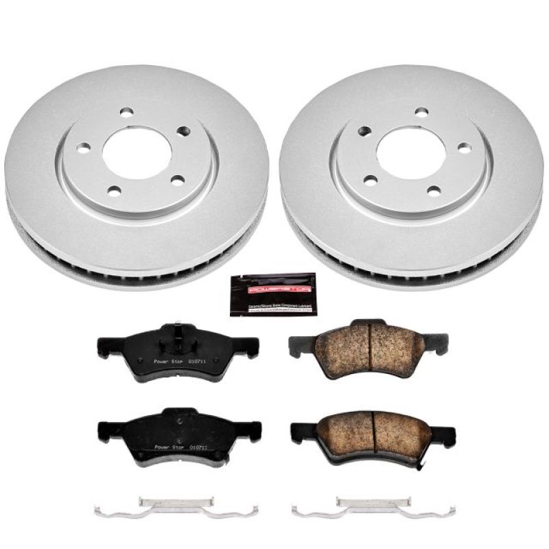 Power Stop 01-07 Chrysler Town & Country Front Z17 Evolution Geomet Coated Brake Kit