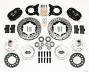 Wilwood Forged Dynalite Front Kit 11.00in Drilled 1970-1973 Mustang Disc & Drum Spindle