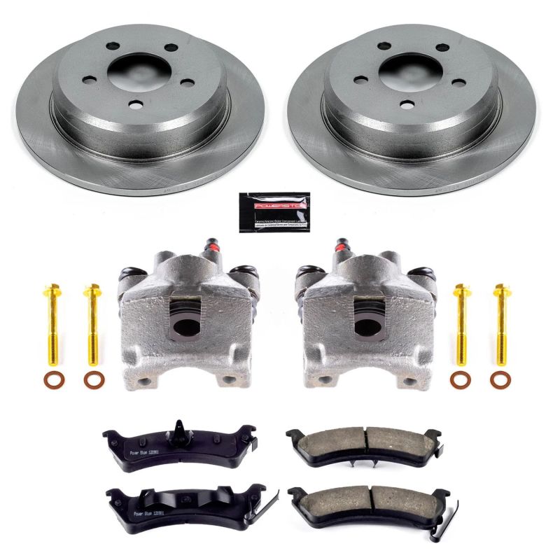 Power Stop 93-98 Jeep Grand Cherokee Rear Autospecialty Brake Kit w/Calipers