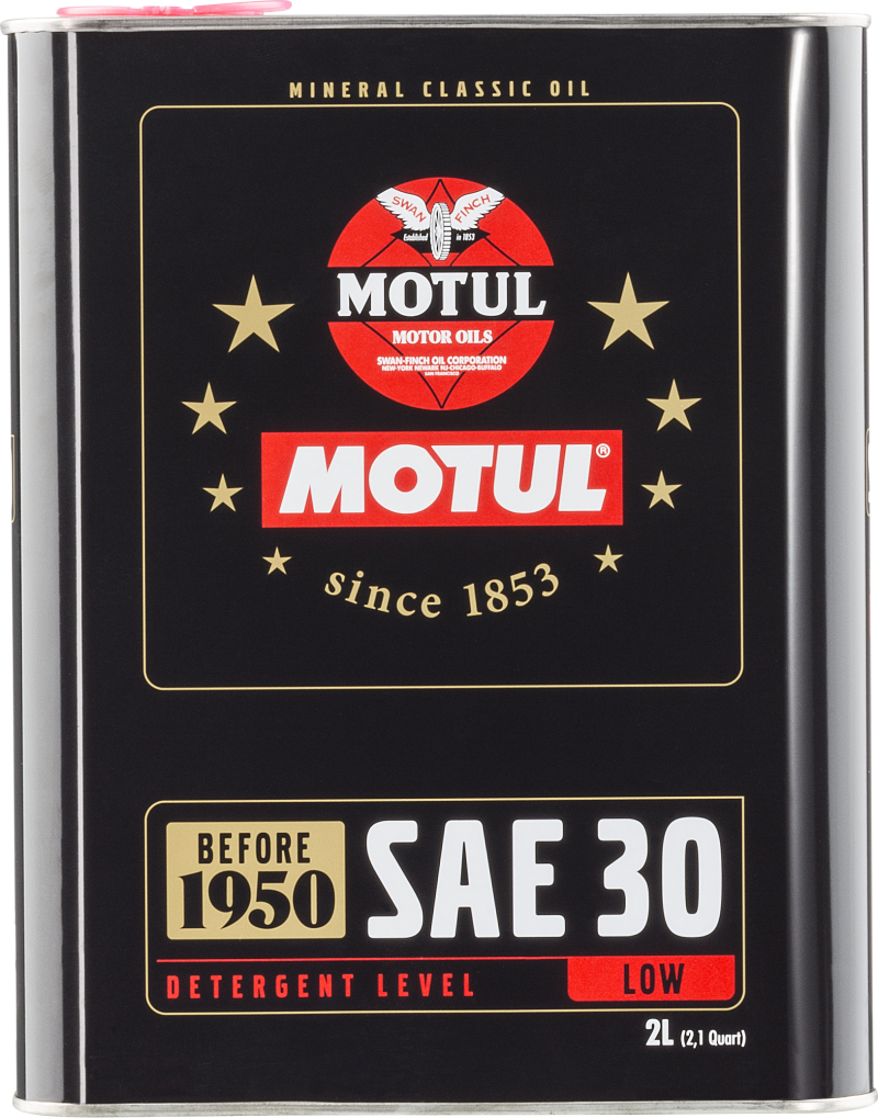 Motul Classic SAE 30 Oil - 6x2L - Case of 6