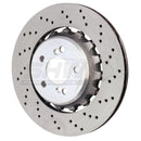 SHW 15-18 BMW M3 3.0L Right Rear Cross-Drilled Lightweight Brake Rotor