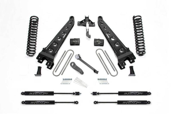 Fabtech 17-19 Ford F250/350 4WD Gas 4in Radius Arm System w/Stealth Shocks