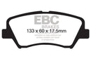 EBC 13+ Hyundai Elantra 1.8 Greenstuff Front Brake Pads