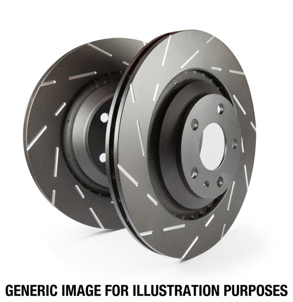 EBC 10-14 Ford Mustang 3.7 USR Slotted Front Rotors