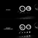 ANZO 1997-2003 Ford F-150 Projector Headlights w/ Halo Black (CCFL)