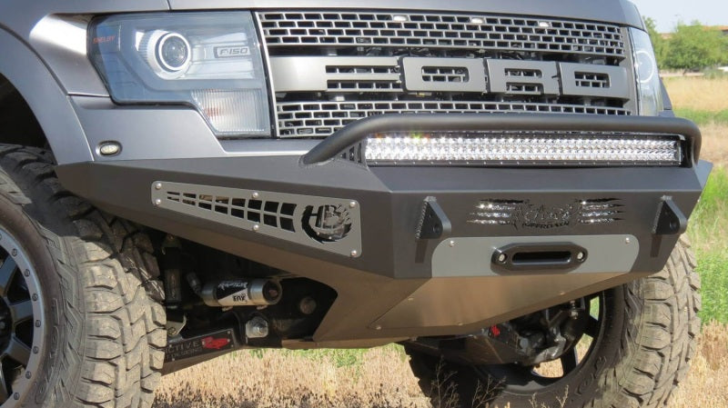 Addictive Desert Designs 10-14 Ford F-150 Raptor HoneyBadger Front Bumper w/ Winch Mount