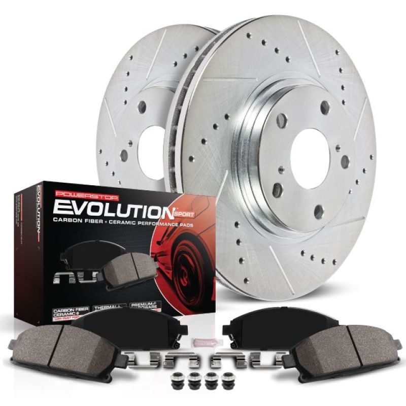 Power Stop 10-12 Hyundai Tucson Front Z23 Evolution Sport Brake Kit