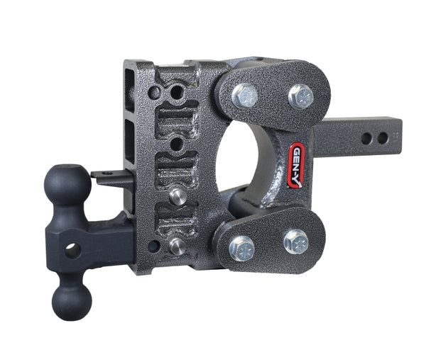 Gen Y The Boss TorsionFlex 2In Shank 5In Drop 16K Hitch w/ GH-051 Dual-Ball w/ GH-032 Pintle Lock