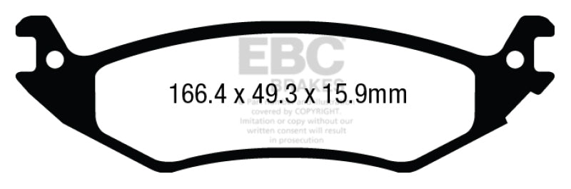 EBC 04-07 Ford Econoline E150 4.6 Yellowstuff Rear Brake Pads
