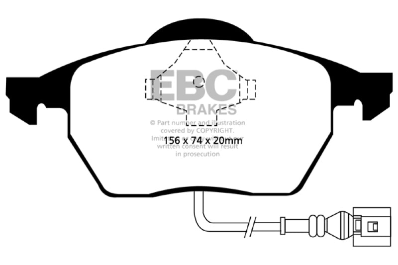 EBC 99-06 Audi TT 1.8 Turbo Ultimax2 Front Brake Pads