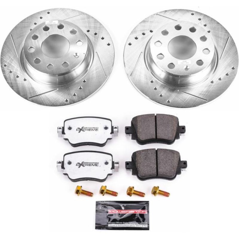 Power Stop 15-18 Volkswagen Golf Rear Z26 Street Warrior Brake Kit