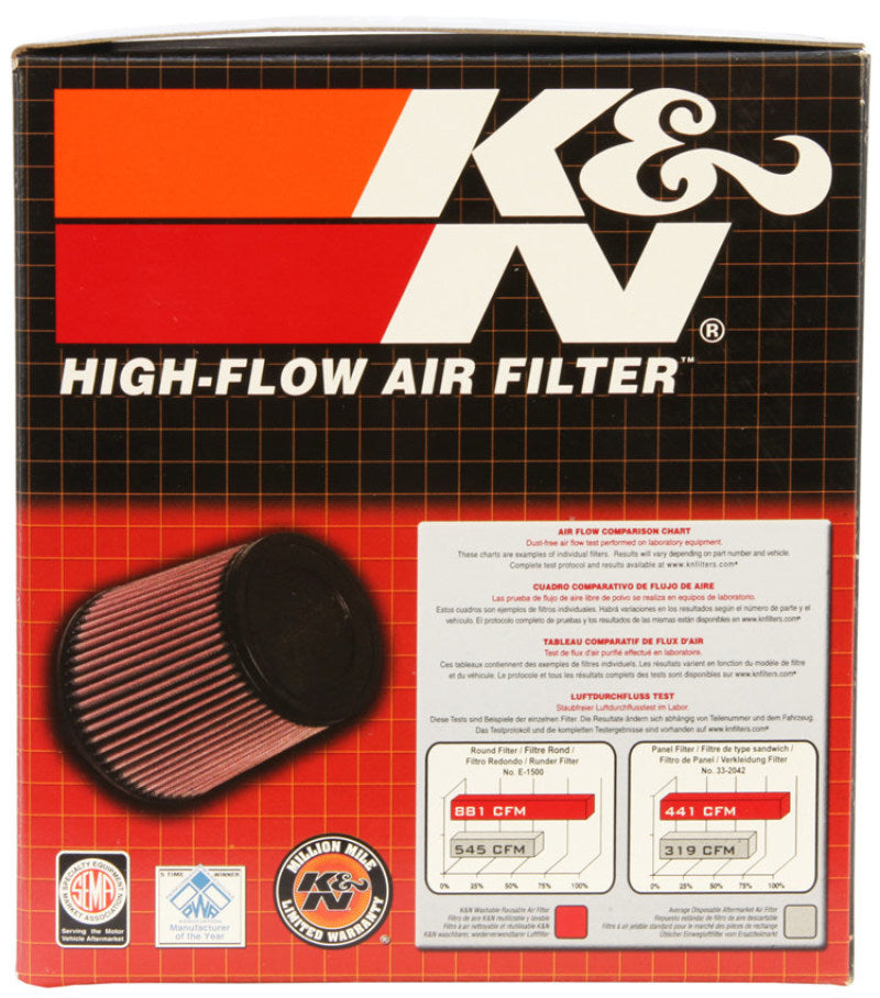 K&N Filter Universal Round Air Filter 6.25" Outer Diameter