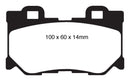 EBC 08-13 Infiniti FX50 5.0 Yellowstuff Rear Brake Pads