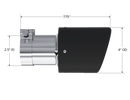 MBRP Universal Carbon Fiber Tip 4in OD / 2.5in Inlet / 7.7in L