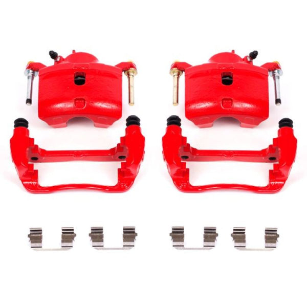 Power Stop 13-15 Acura ILX Front Red Calipers w/Brackets - Pair