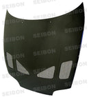 Seibon 93-98 Toyota Supra (JZA80L) TR Style Carbon Fiber Hood