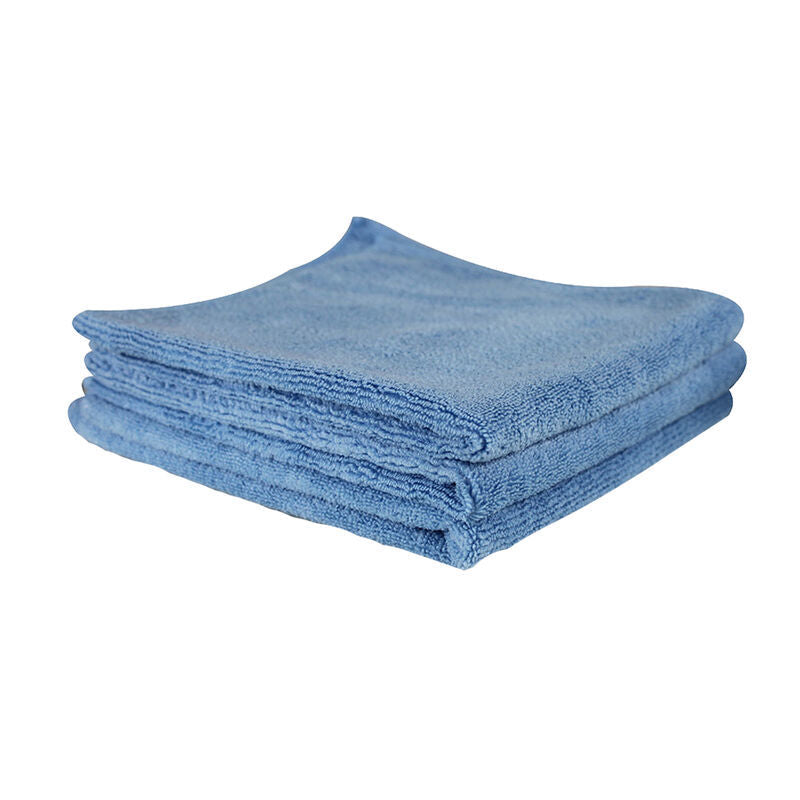 Chemical Guys Workhorse Professional Microfiber Towel - 16in x 16in - Blue - 3 Pack - Case of 16