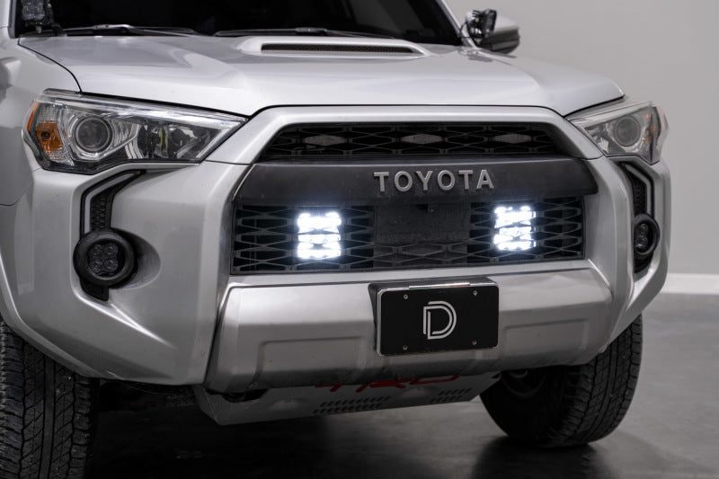 Diode Dynamics 14-23 Toyota 4Runner SS5 Stealth Grille LED 2-Pod Kit - Pro White Combo