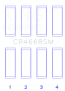 King Chrysler/Mitsubishi/Hyundai/Kia World Engine (Size 0.25 Oversized) Connecting Rod Bearing Set