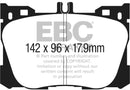 EBC 2017+ Mercedes-Benz E300 (W213) 2.0L Turbo Greenstuff Front Brake Pads