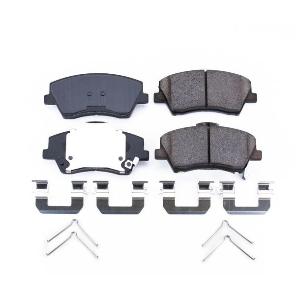 Power Stop 17-19 Hyundai Elantra Front Z17 Evolution Ceramic Brake Pads w/Hardware