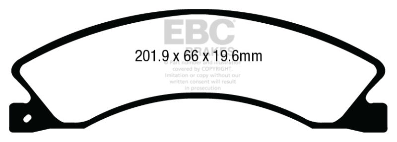 EBC 12+ Nissan NV 1500 Yellowstuff Rear Brake Pads