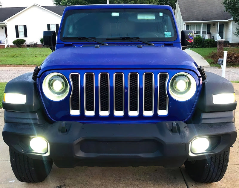 Oracle Jeep JL/Gladiator JT Oculus Switchback Bi-LED Projector Headlights - Amber/White Switchback