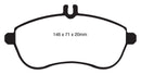 EBC 12-14 Mercedes-Benz C250 (W204) 1.8 Turbo Yellowstuff Front Brake Pads