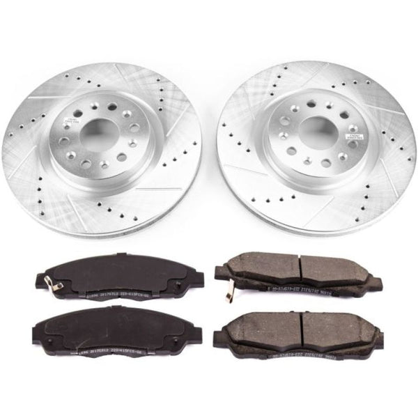 Power Stop 17-18 Cadillac XT5 Front Z23 Evolution Sport Brake Kit