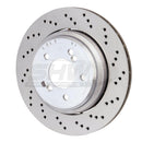SHW 06-08 BMW Z4 3.2L Right Rear Cross-Drilled Lightweight Brake Rotor