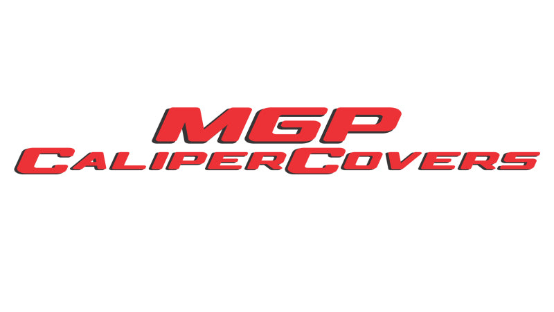 MGP 4 Caliper Covers Engraved Front & Rear 11-18 Dodge Durango Red Finish Silver R/T Vintage Logo