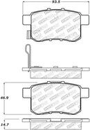 StopTech Street Select Brake Pads - Rear
