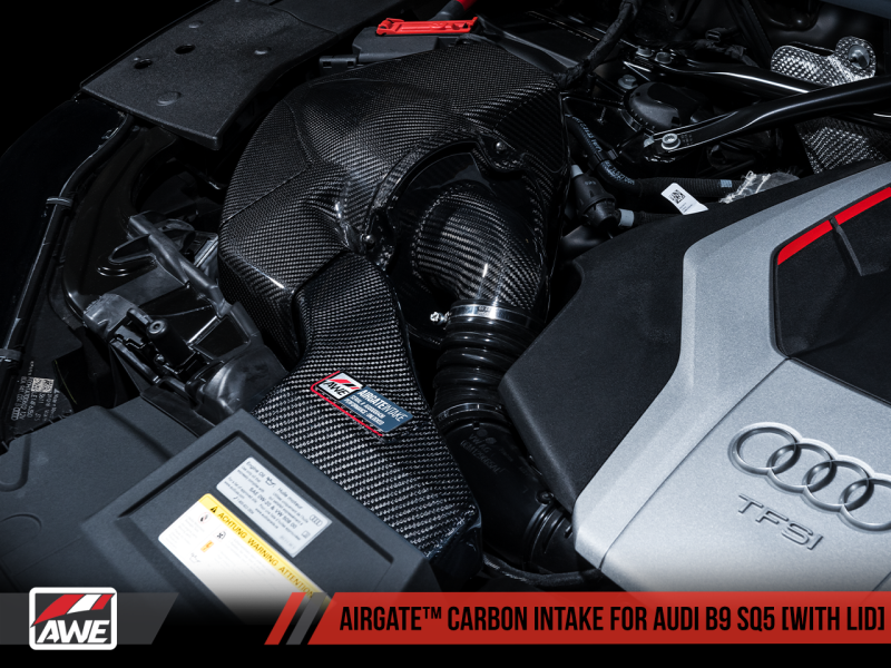 AWE Tuning Audi B9 SQ5 3.0T AirGate Carbon Fiber Intake w/ Lid