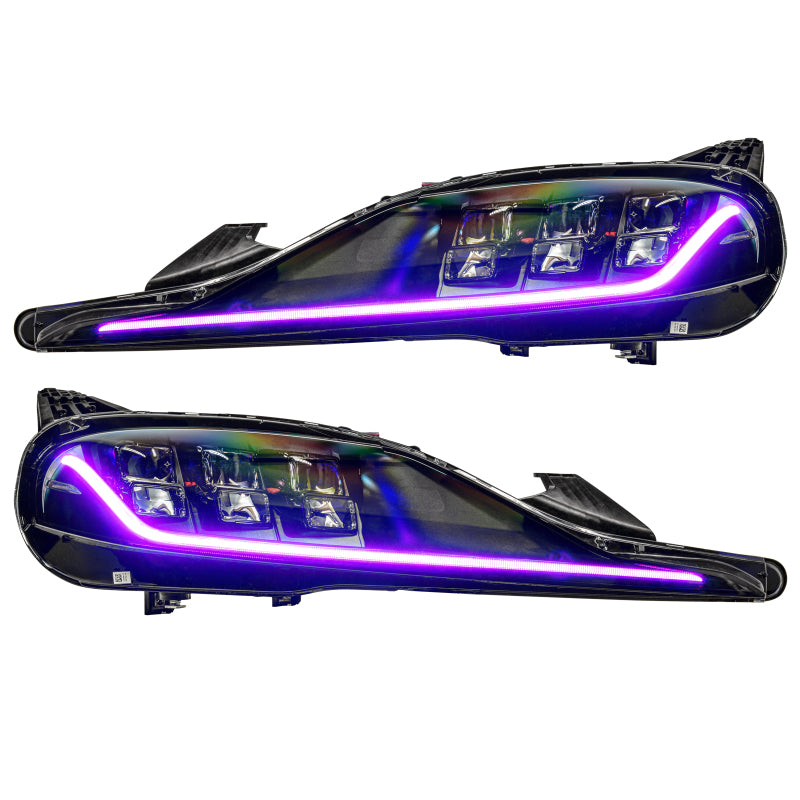 Oracle 20-21 Toyota Supra GR RGB+A Headlight DRL Upgrade Kit - ColorSHIFT w/o Controller