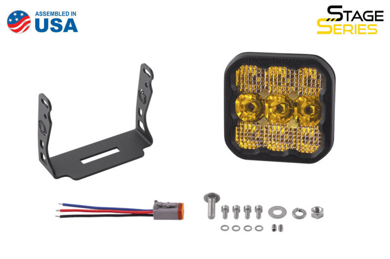 Diode Dynamics SS5 LED Pod Pro - Yellow Driving (Single)