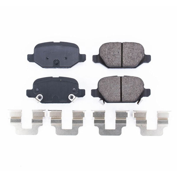 Power Stop 13-17 Fiat 500 Rear Z17 Evolution Ceramic Brake Pads w/Hardware