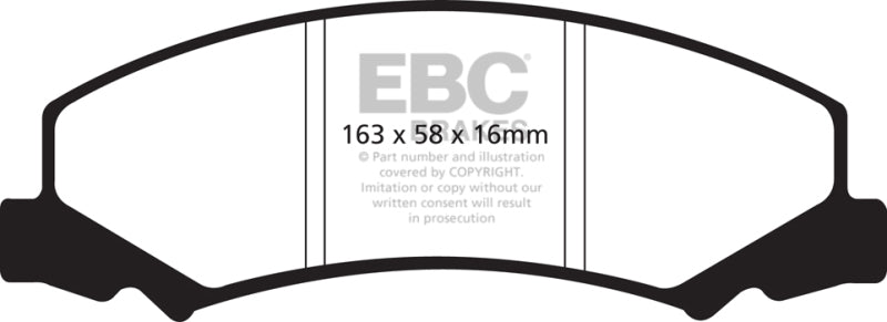 EBC 08-09 Buick Allure (Canada) 5.3 Yellowstuff Front Brake Pads