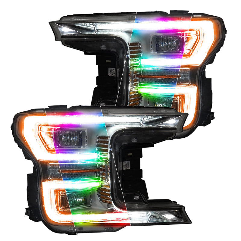 Oracle 18-19 Ford F150 Dynamic DRL Replacements + Dynamic Turn Signals - ColorSHIFT - Dynamic