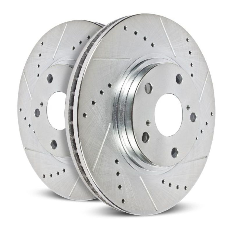 Power Stop 94-01 Ford Mustang Rear Evolution Drilled & Slotted Rotors - Pair