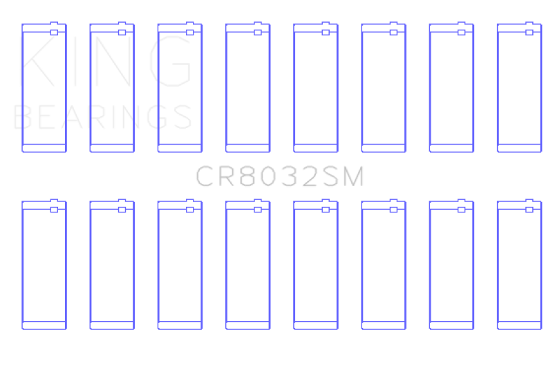 King Chrysler 345/ 370 16V (Size 0.25) Connecting Rod Bearing Set