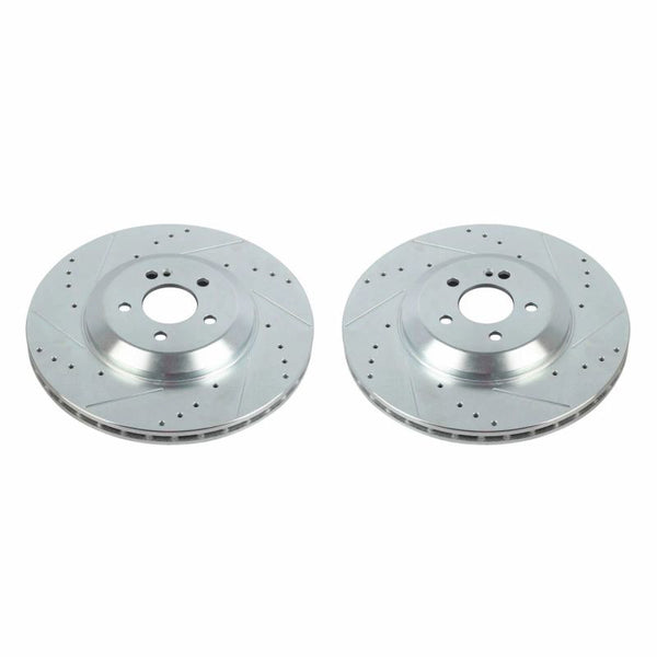 Power Stop 19-20 Mercedes-Benz CLS450 Rear Evolution Drilled & Slotted Rotors - Pair