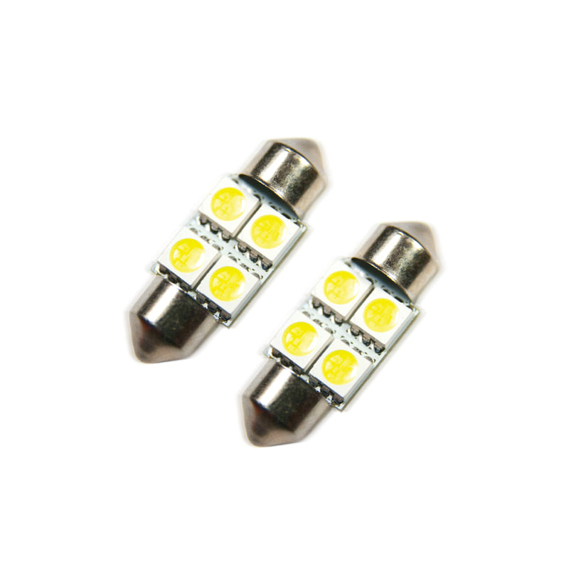 Oracle 33MM 4 LED 3-Chip Festoon Bulbs (Pair) - Cool White