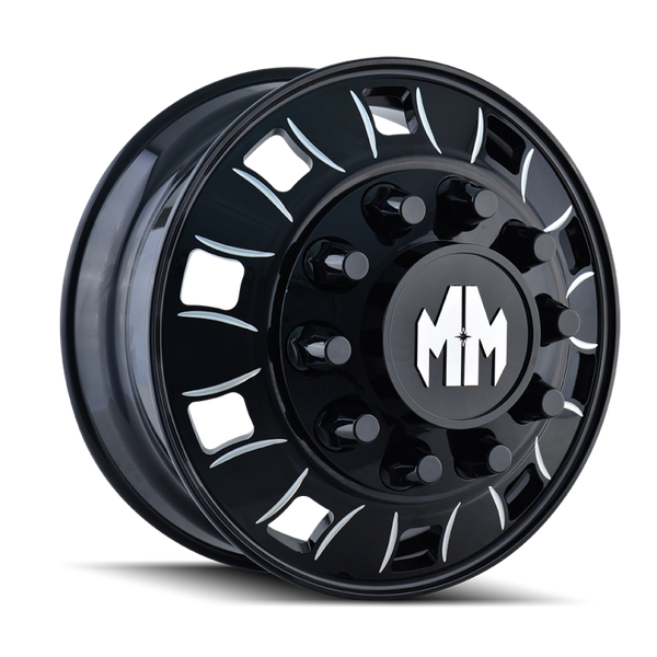 Mayhem 8180 BigRig 22.5x8.25 / 10x285.75 BP / 169mm Offset / 220.1mm Hub Inner Black Wheel