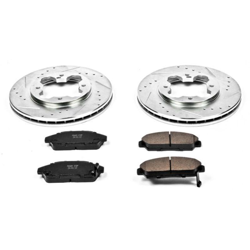 Power Stop 90-93 Honda Accord Front Z23 Evolution Sport Brake Kit