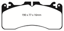 EBC 09+ Lexus LS460 4.6 Sport Redstuff Front Brake Pads